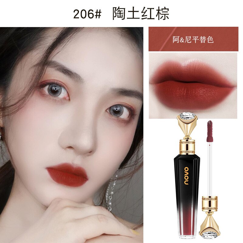 New Matte Lipstick Long LastingKorean Cosmetics Lipsticks Nude Makeup Lip Cosmetics Velvet Red Waterproof Lipstick