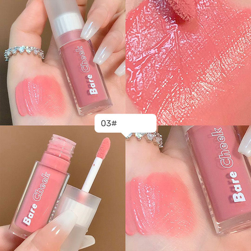 Matte Milk Tea Warm Color Blush Eyeshadow Waterproof Long-lasting Make-Up Liquid Eye Face Pink Blusher Cream Cosmetics Tools