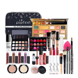 Oklulu ALL IN ONE Full Professional Cosmetics Makeup kit(eyeshadow, lip gloss,lipstick,makeup brushes,eyebrow,concealer)withbag