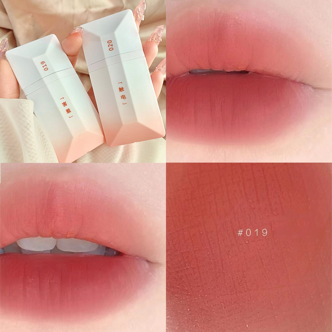 4 Colors Girl's Velvet Matte Lipstick Blush Waterproof Long Lasting Sexy Lipgloss Non-Stick Cup Makeup Lip Tint Cosmetic Makeup