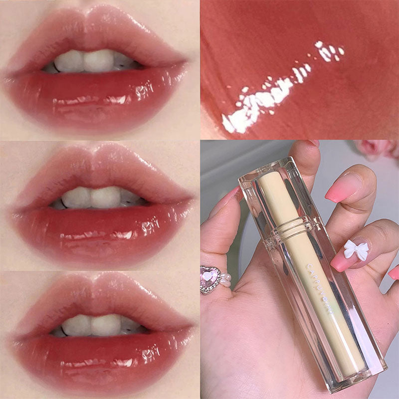 8 Colors Moisturizing Lip Gloss Crystal Jelly Oil Lip Tint Long-lasting Waterproof Lipstick Lips Plumper Extreme Korean Makeup