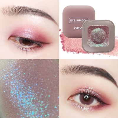 2019 novo Shimmer Loose Eye Shadow Powder Makeup Pigment Waterproof Glitter Eyeshadow 3D Nude Metallic Eyes Powder Cosmetics