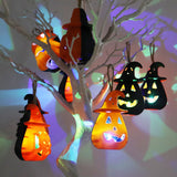 Halloween Pumpkin Lamp Portable Terror Skeleton Candles LED Light  Hanging Courtyard for Home Hallween Decoration Props Kids Toy