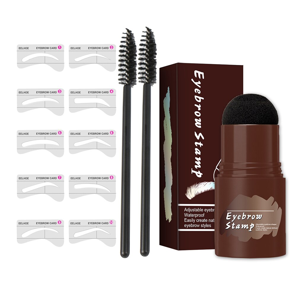 One Step Brow Stamp Shaping Kit Waterproof Long Lasting Eyebrow Stick Hair Line Natural Eye Brow Makeup Cosmetic Tool