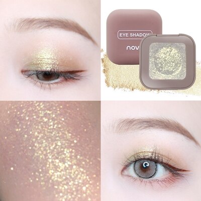 2019 novo Shimmer Loose Eye Shadow Powder Makeup Pigment Waterproof Glitter Eyeshadow 3D Nude Metallic Eyes Powder Cosmetics