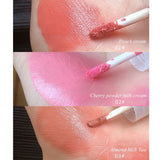 Matte Milk Tea Warm Color Blush Eyeshadow Waterproof Long-lasting Make-Up Liquid Eye Face Pink Blusher Cream Cosmetics Tools