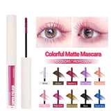 5 Colors 4d Silk Fiber Mascara Waterproof Cosmetic Dry Fiber Mascara Extra Volume Black Blue Brown Purple Green Mascara Makeup