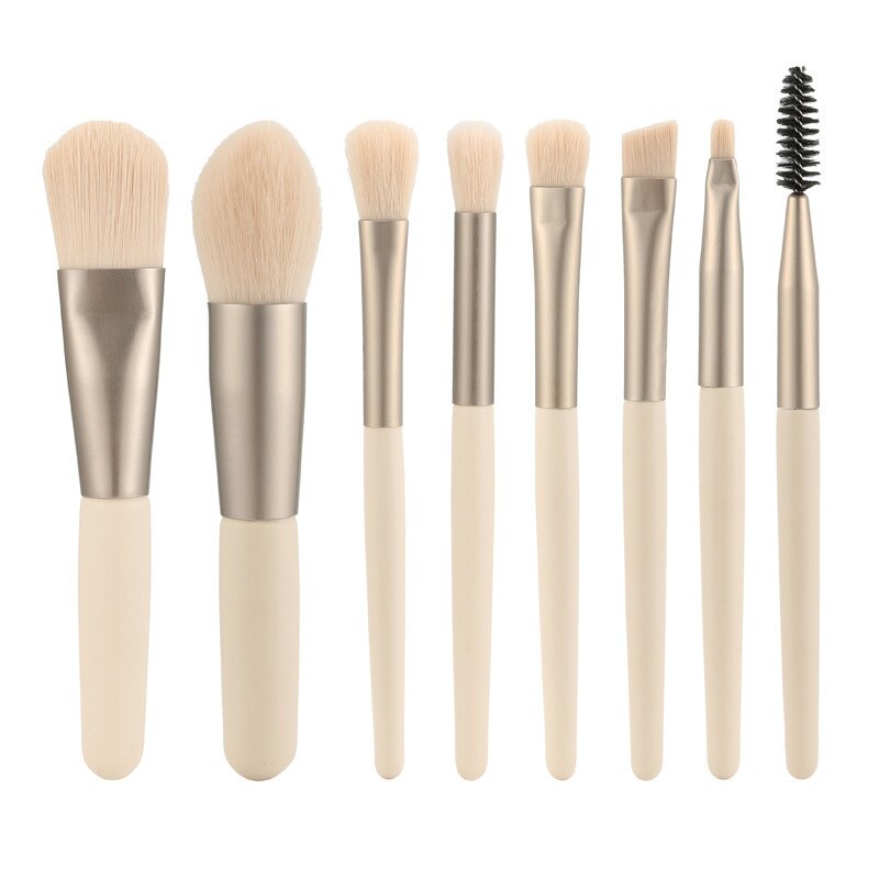 8 Makeup Brush SetsEye ShadowBlush, Powder RepairHigh Gloss Foundation Brush, LipBrush, Beauty ToolsFull Set of Brushes.
