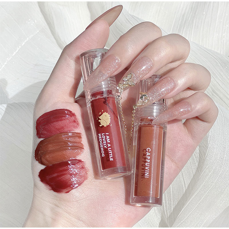 Pink Clear Mirror Water Lip Gloss Lip Glaze Transparent Waterproof Glossy Liquid Lipstick Red Lip Tint Makeup Korean Wholesale