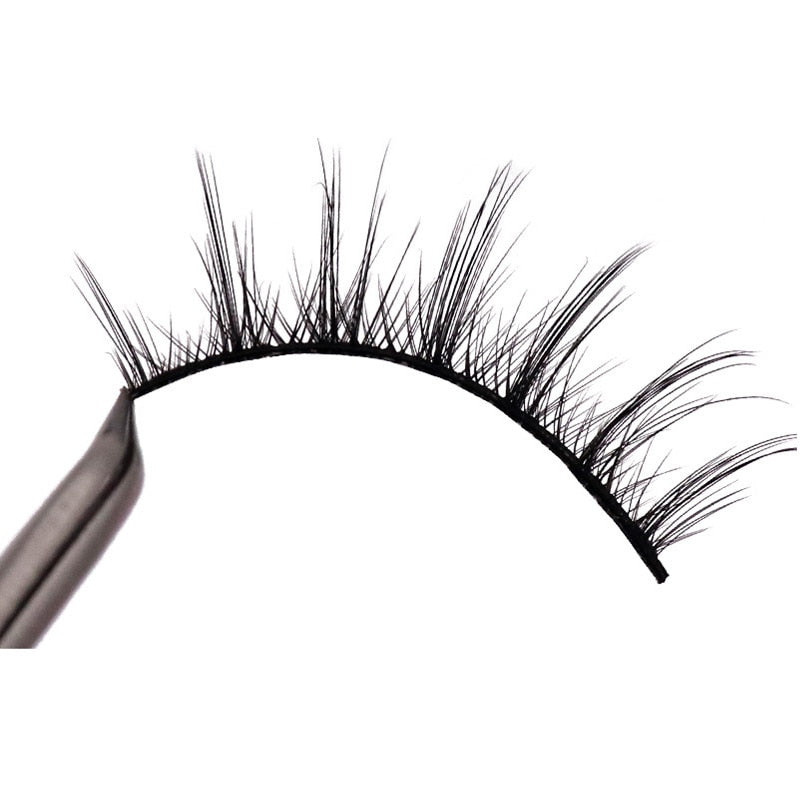 9/6/3 Pairs Little Devil Supernatural False Lash Comfortable Cross Eyelashes For Individual Lashes Extension Supplies Wholesale