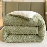 New Super Thick Winter Warm Blanket for Bed Artificial Lamb Cashmere Weighted Blankets Soft Comfortable Warmth Quilt Comforter