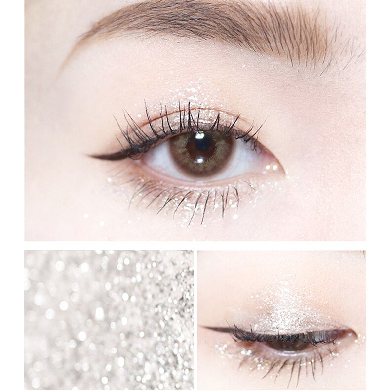 15 Colors Glitter Eyeshadow Liquid Eyeliner Metallic Eye Liner Waterproof Long Lasting Shimmer Eye Shadow Women Korean Makeup