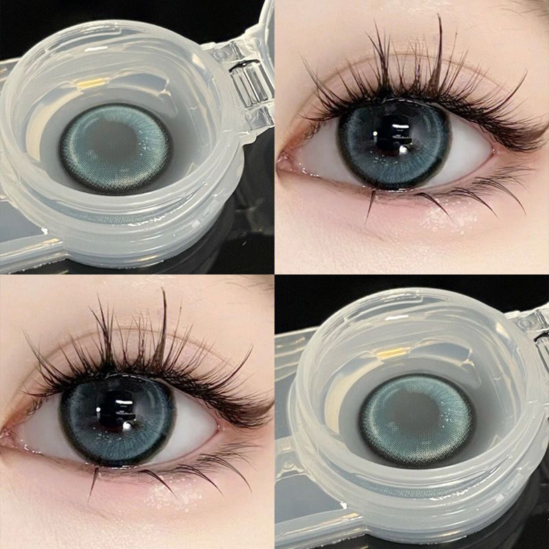 2pcs Brown Colored Beautiful Pupil Contact Lenses Cosmetic for Eyes With Diopter Natural Prescription Large Diameter New