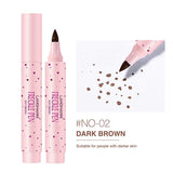 Lifelike Freckle Pen Natural Brown Waterproof Long Lasting Soft Dot Spot Freckles Pencil Party Women Face Makeup Cosmetic 1PCS