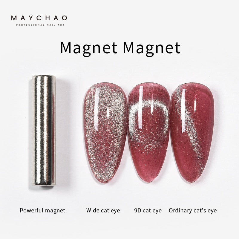 Oklulu 10ml Cat Magnetic Gel Nail Polish Cat Eye Glitter Effect Semi Permanent Soak Off UV Gel Varnish Manicure For Nail Art