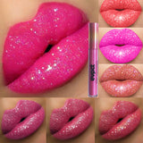 15 Colors Sexy Shimmer Diamond Glitter Lip Gloss Matte Liquid Lipstick Long Lasting Waterproof  Pearl Velvet Lipgloss Lip Makeup