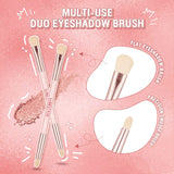 Multi-use 2 In 1 Eyebrow Brush Eyelash Comb Dual Ended Eye Shadow Applicator Eyebrow Eyelash Extension Makeup Brush
