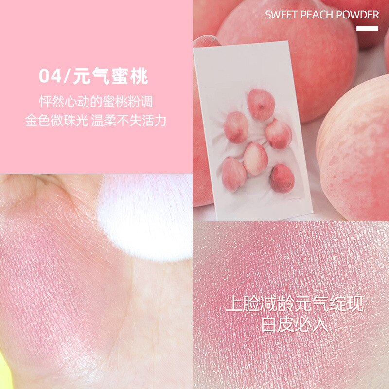 NEW Face Blush Liquid Makeup Waterproof Orange Peach Blsher Cream Contour Palette Red Cheek Tint Korean Make Up