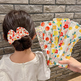 Girls Cute Magic Twist Hair Clip Bow Hair Curling Artifact Ball Ponytail Holder Headwear Kids Fruit Pattern Hair Accessories