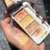 Novo  Face Contour Concealer 3Colors Palette Makeup Cover Concealer Foundation Brightener Makeup Full Cover