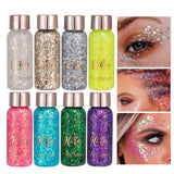 Eye Glitter Nail Hair Body Face Stickers Gel Art Loose Sequins Cream Diamond Jewels Rhinestones Makeup Party Festival