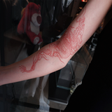 Red Dragon Temporary Tattoo Sticker Men Women Arm Body Art Waterproof Fake Tattoo Applique Tattoo Big Size