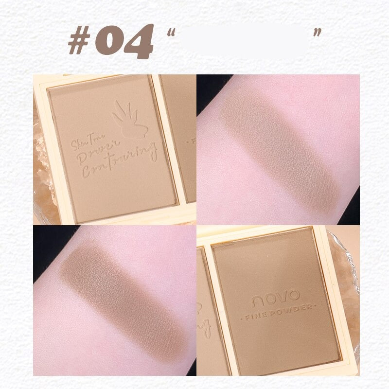 Soft Natural Three-dimensional Blusher Powder Palette Silky Touch Cheek Makeup Peach Pink Blush Long-wearing Brighten Contour