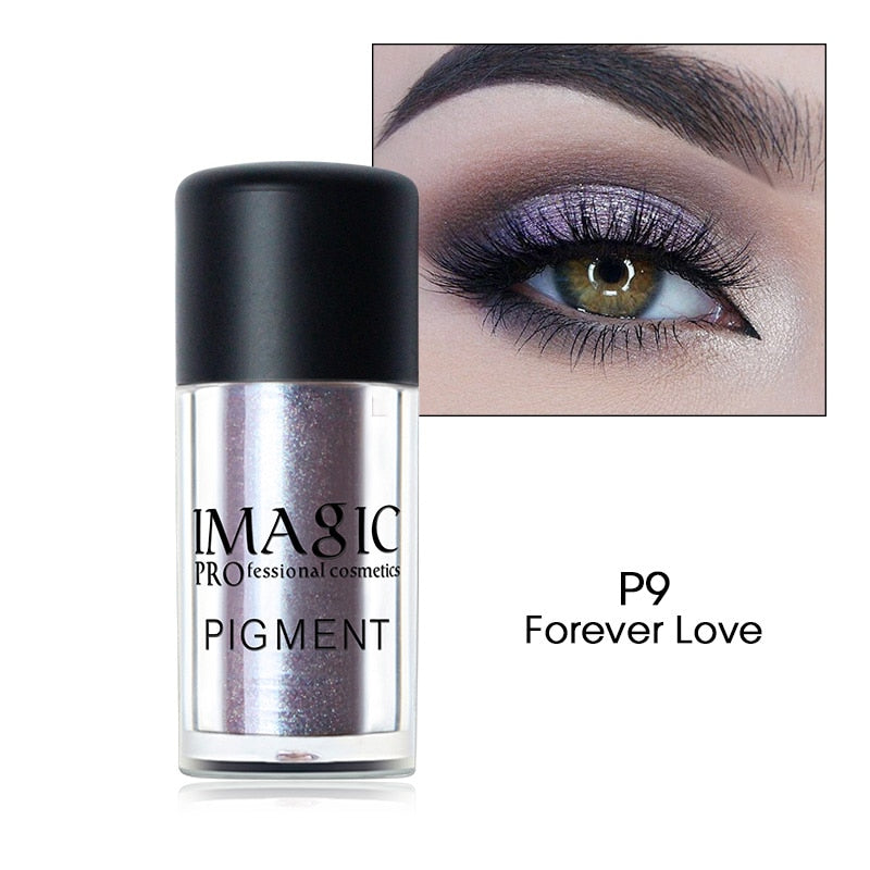 IMAGIC Glitter Eyeshadow Shimmer Shine Powder Eyes Makeup Highlight Shining Shimmer Diamond Brighten Professional Beauty Cosmeti