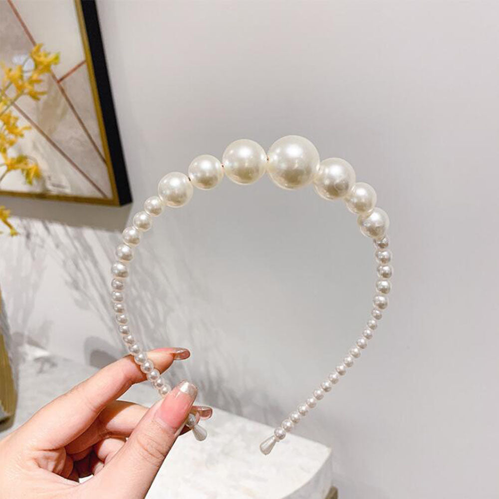 2022 New Women Elegant Full Pearls Hairbands Sweet Headband Hair Bundle Lady Hair Hoops Fashion Accessories