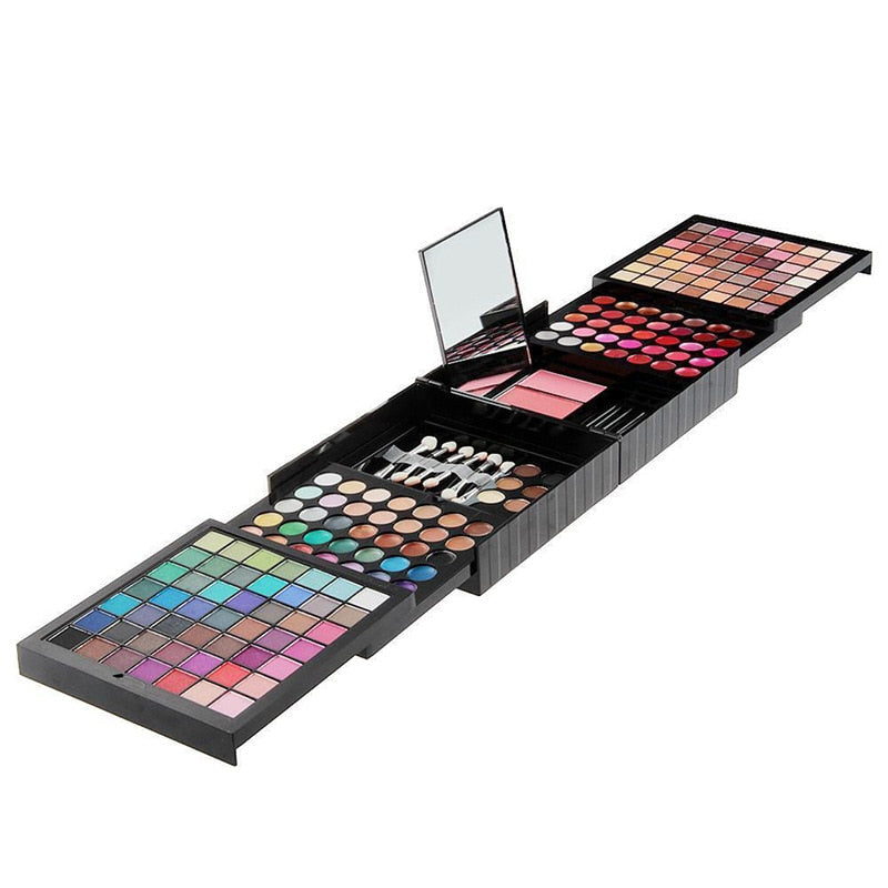 Oklulu Makeup 177 Color Eye Shadow Palette Layers Concealer Lipstick Powder Blush Cosmetics Set Matte Eyeshadow Palette With Brush