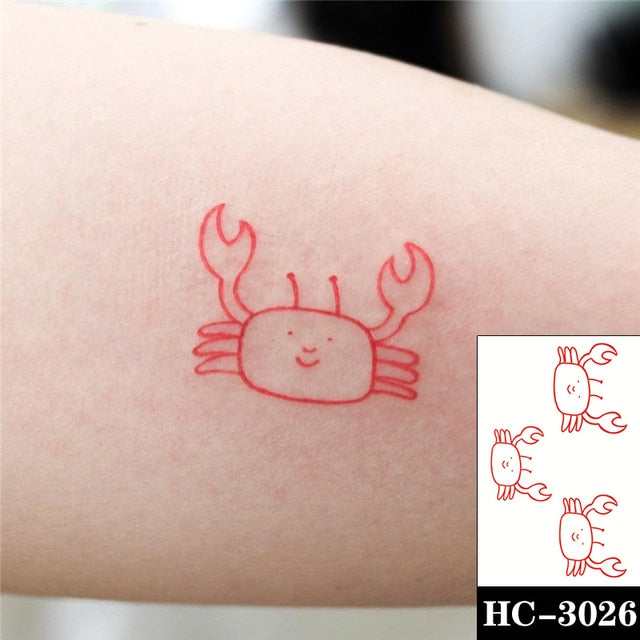 Cute Black Bear Design Waterproof Temporary Tattoo Ladies Men Body Art Fake Tattoo Sticker