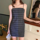 Plaid Slip Summer Dress