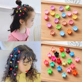 40Pcs Girls Cute Colorful Hair Clips Flower Star Crown Small Hair Claws Kids Sweet Hairpin Cartoons Fashion Hair Accessories