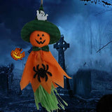 1pcs Halloween Hanging Ghost Decorations Pumpkin Ghost Straw Windsock Pendant for Outdoor Indoor Bar Party Background Decoration