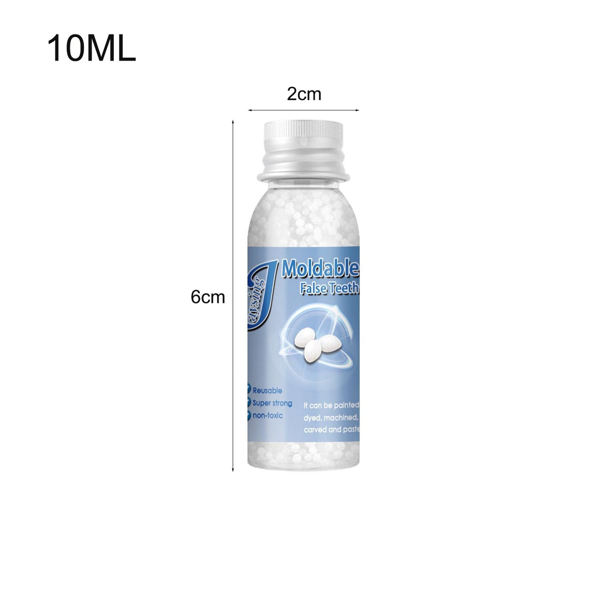 30ml Resin Temporary Tooth Repair Granules Teeth Gaps Missing Broken Tooth False Teeth Filling Moldable Solid Glue Dental Care