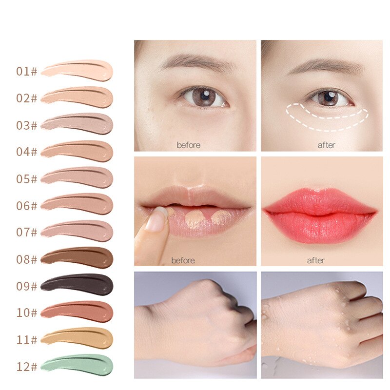 Face Primer Makeup Concealer Base Facial Contour Palette Contouring Liquid Foundation Cover Up Dark Circles Spots Cosmetics