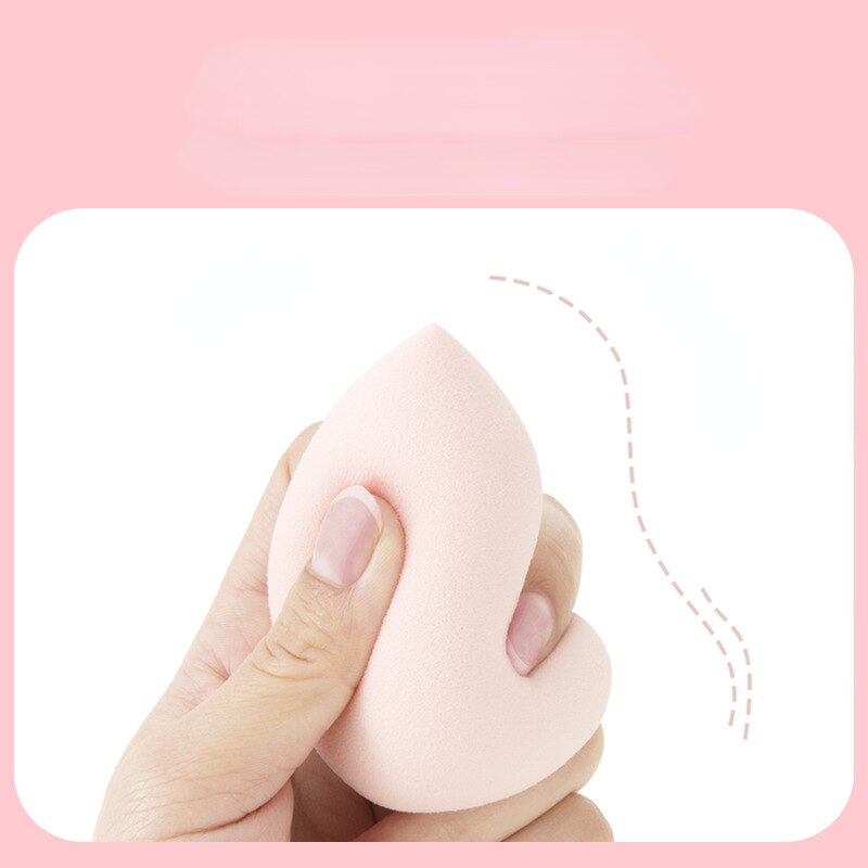 4pcs/box Fashion Make Up Mixer Cosmetic Puff Makeup Sponge Foundation Powder Sponge Beauty Tool Makeup Tool Accessories Boxed