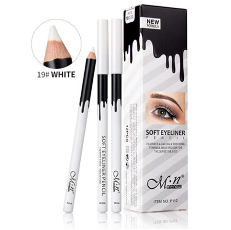 1Pc White Eyeliner Pencil Quick Dry Long-Lasting Smooth Waterproof Brightening White Eyeliner Pen Women Eye Makeup Cosmetic
