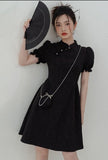 Chinese Style Retro Black Dress