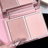 Soft Natural Three-dimensional Blusher Powder Palette Silky Touch Cheek Makeup Peach Pink Blush Long-wearing Brighten Contour