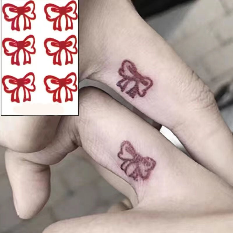 Waterproof Temporary Tattoo Sticker Black Sexy Butterfly Finger Sticker Body Art Fake Tattoo Flash Tattoo Back Of Hand Female