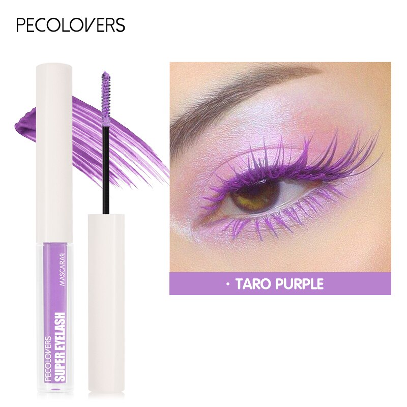 5 Colors 4d Silk Fiber Mascara Waterproof Cosmetic Dry Fiber Mascara Extra Volume Black Blue Brown Purple Green Mascara Makeup