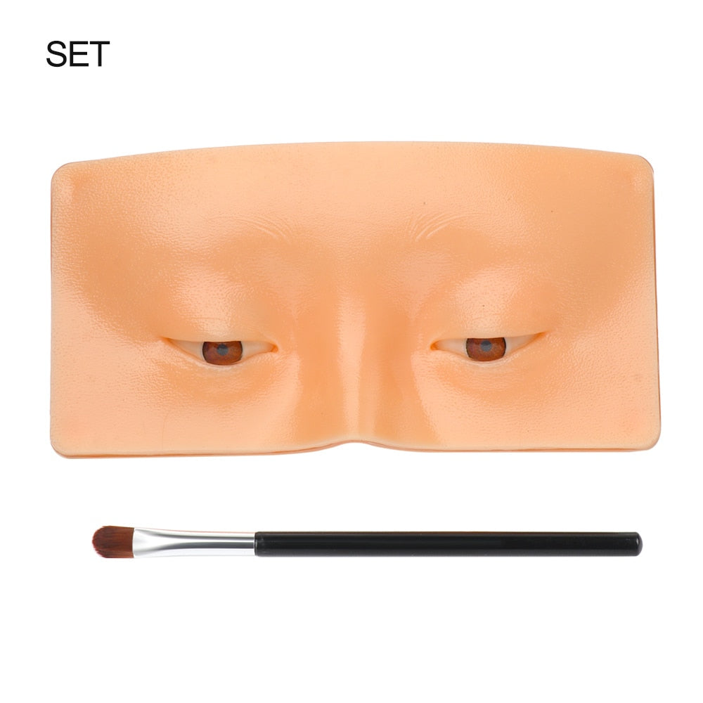 The Perfect Aid to Practicing Makeup Silicone Bionic Skin Makeup Training Board Lash View Eyelids for Face Eyes Painting Makeup