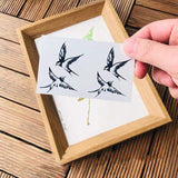 1PC Small Swallow Temporary Tattoo Sticker For Men Women Hand Waterproof Fake Tatto Flash Decal Animal Tatoo