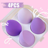 4pcs Sponge for makeup Powder Puff Dry and Wet Beauty Cosmetic Ball Foundation Powder Puff Bevel Cut Female Make Up Sponge Tools