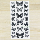 Oklulu Waterproof Temporary Tattoo Sticker 3D Butterfly Fake Tatto Flash Snake Feather Tatoo Body Art RoseTatouage for Girl Women Men