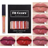Lipstick Set 6 Colors Matte Long Lasting Waterproof Non-Stick Cup Lip Glaze Not Easy To Fade Red Lips Lip Tint Cosmetic Makeup