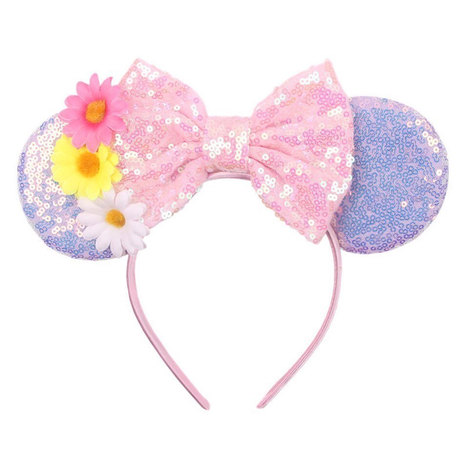 Kids Headband Girl Bridesmaid Clover Headwear Baby Mouse Ear Hair Accessories Children Christmas Jasmine Rapunzel Elsa Hair Band