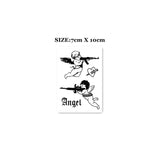 Waterproof Temporary Tattoo Stickers Love Angel Cupid Gun Tattoo Flash Tattoo Shoulder Clavicle Female Male