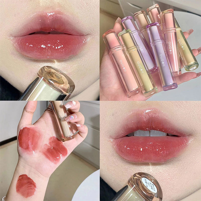 3/1 Pcs Crystal Jelly Lip Gloss Shiny Clear Mirror Moisturizing Glitter Liquid Lipstick Lips Oil Tint Care Makeup Wholesale